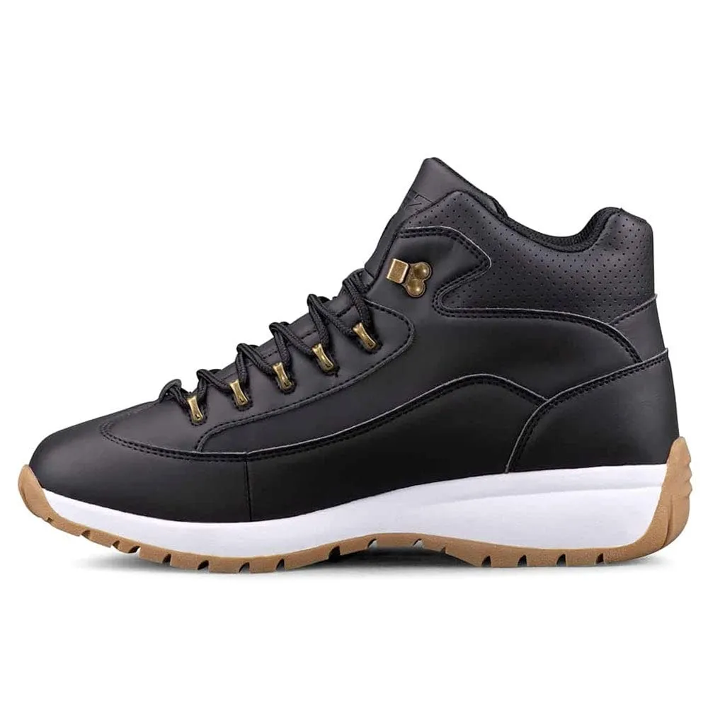 Lugz Men's Rapid Fashion Sneaker, Black/White/Gum, 7 M US