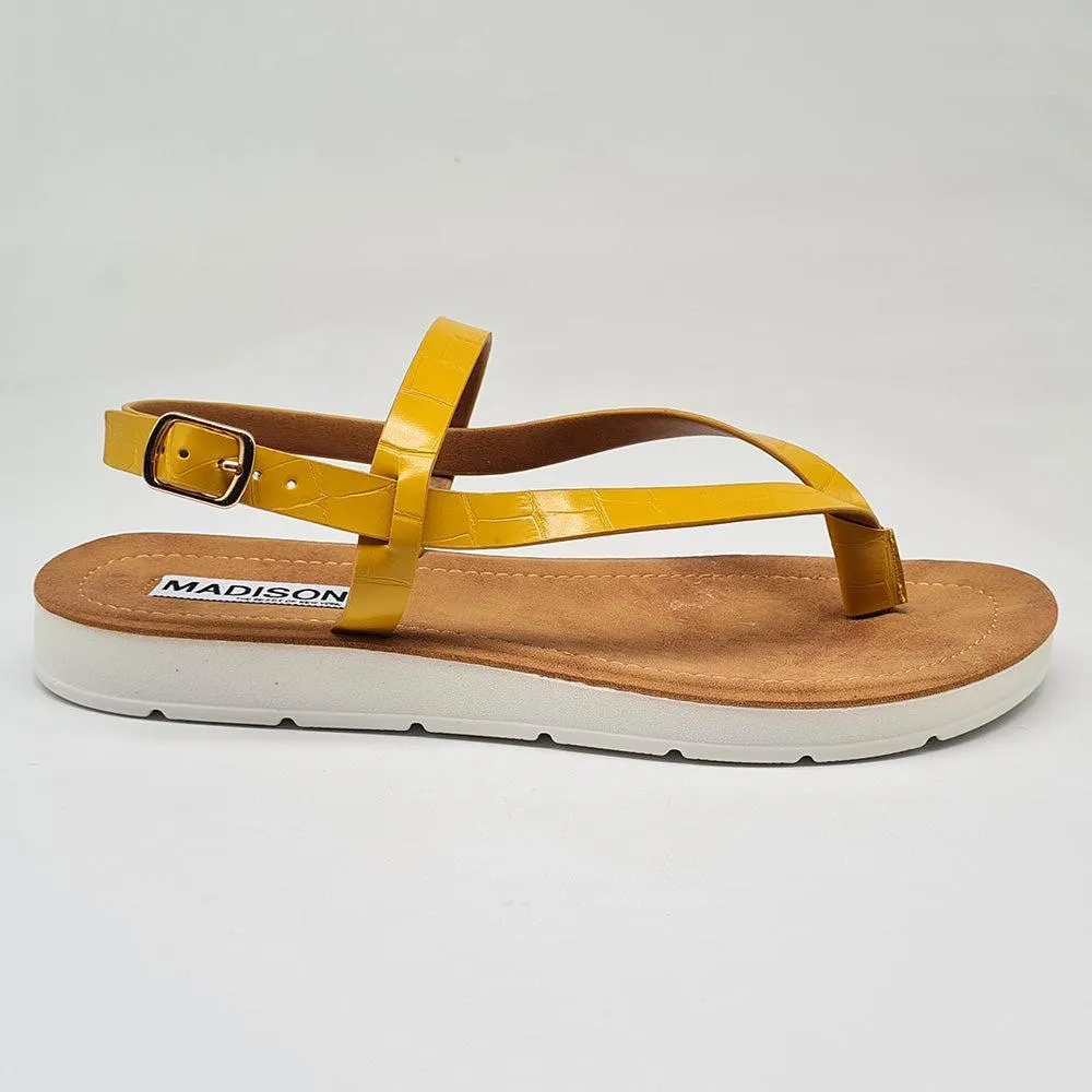 Madison - Toe Thong Sandal Sandal - Yellow