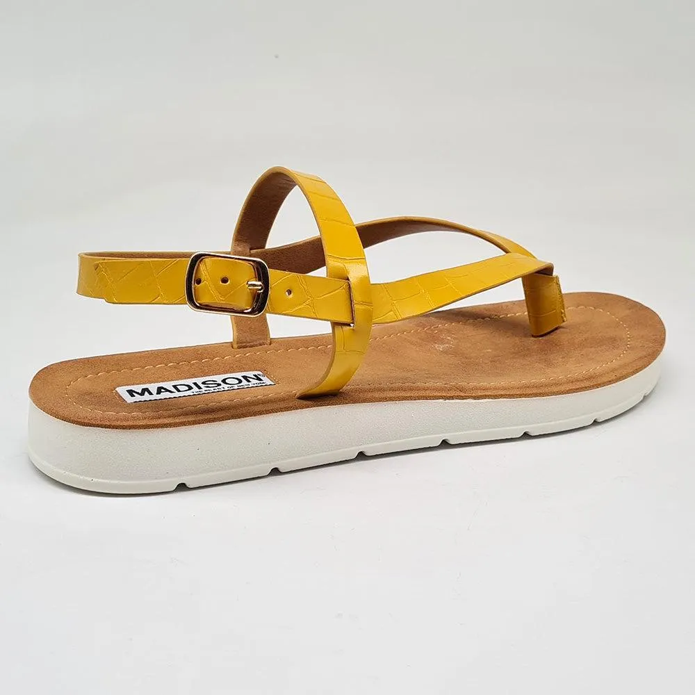 Madison - Toe Thong Sandal Sandal - Yellow