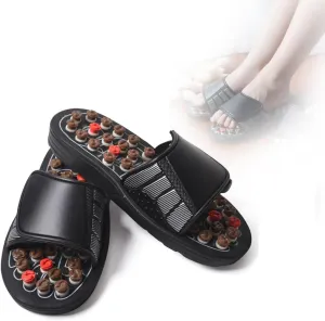 Magnetic Massage Slippers, Spring Acupressure Magnetic Therapy Sandals, Reflexology Acupressure Blood Activating Massage Slippers for Arch Pain Relief (Color : Eight rotated Charts, Size : 42-43)