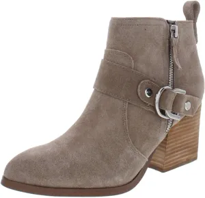 Marc Fisher Women's Victa Buckle Ankle Boots Beige Size 8 M