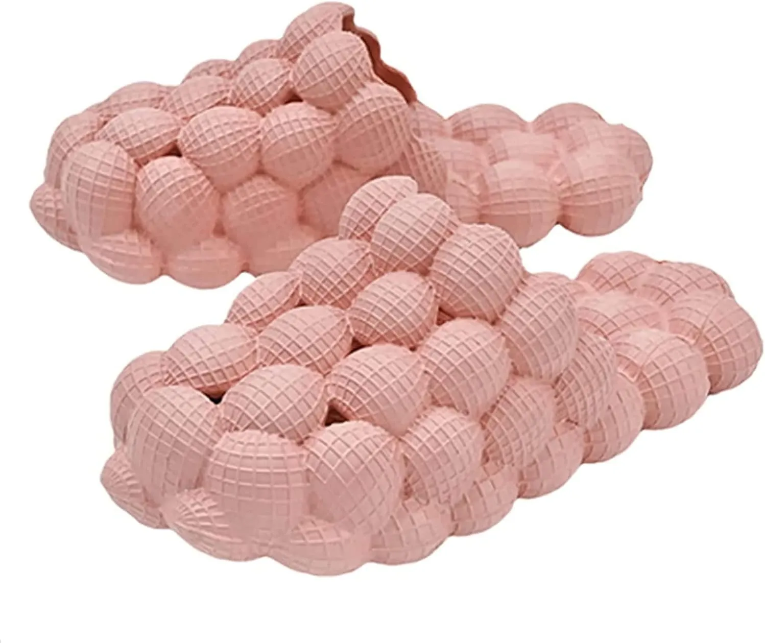 Massage Bubble Slides Slippers for Women Men, Funny Lychee Non-Slip Spa Slippers, Gym House Slippers Shower Bedroom Slippers, Thick Sole Spa Slides Slippers