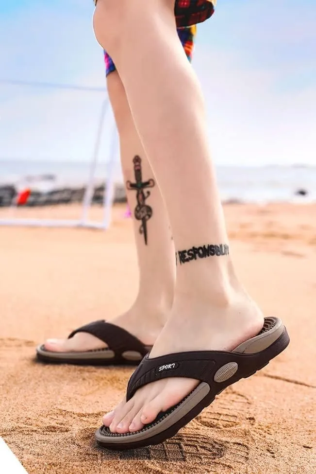 Massage Flip Flops for Men & Women, Acupressure Sandals Massage Slippers, Relief Plantar Fasciitis Heel Arch Arthritis Pain