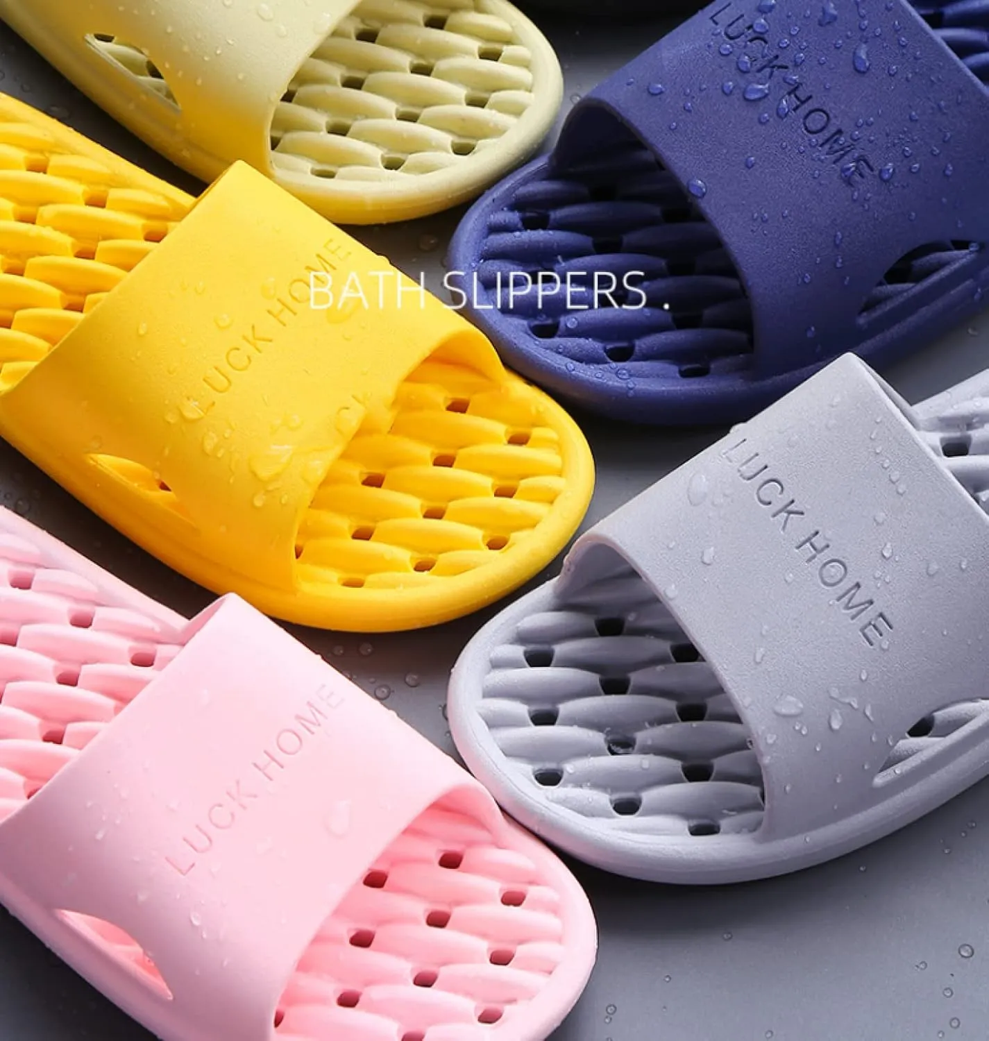 Massage Slippers Shoes for Men Women,Feet Sole Point Massage Slippers,Home Couple Slippers, Bathroom Non-Slip Bath Slippers,Black,39-40