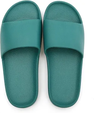 Massage Slippers Shoes for Men Women,Feet Sole Point Massage Slippers,Non-Slip Home Slippers, Summer Couple Bathroom Slippers,Green,37-38
