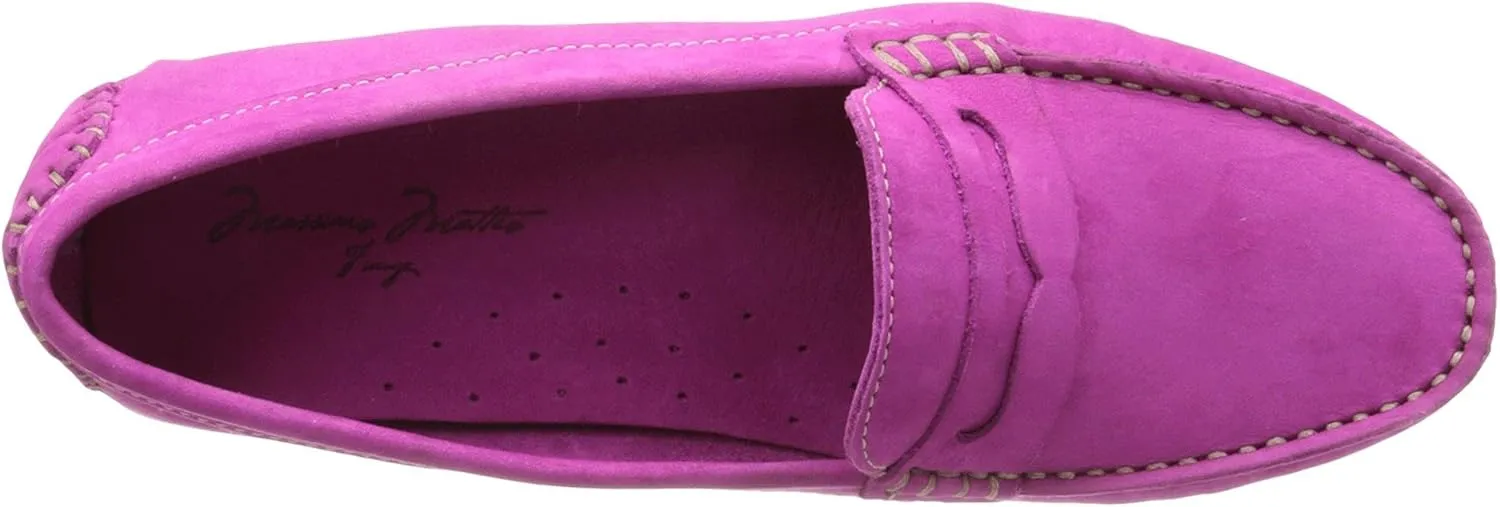 Massimo Matteo Penny Keeper - Loafers for Women - Rich Nubuck - Leather Upper - Cushioned Leather Footbed