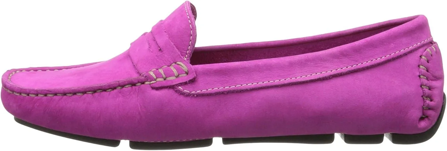 Massimo Matteo Penny Keeper - Loafers for Women - Rich Nubuck - Leather Upper - Cushioned Leather Footbed