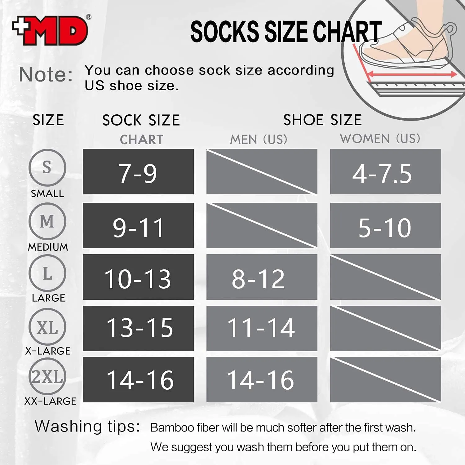  MD 6 Pairs Ankle Quarter Socks for Women and Men, Smell Control Cushioned Sole Casual Athletic Socks