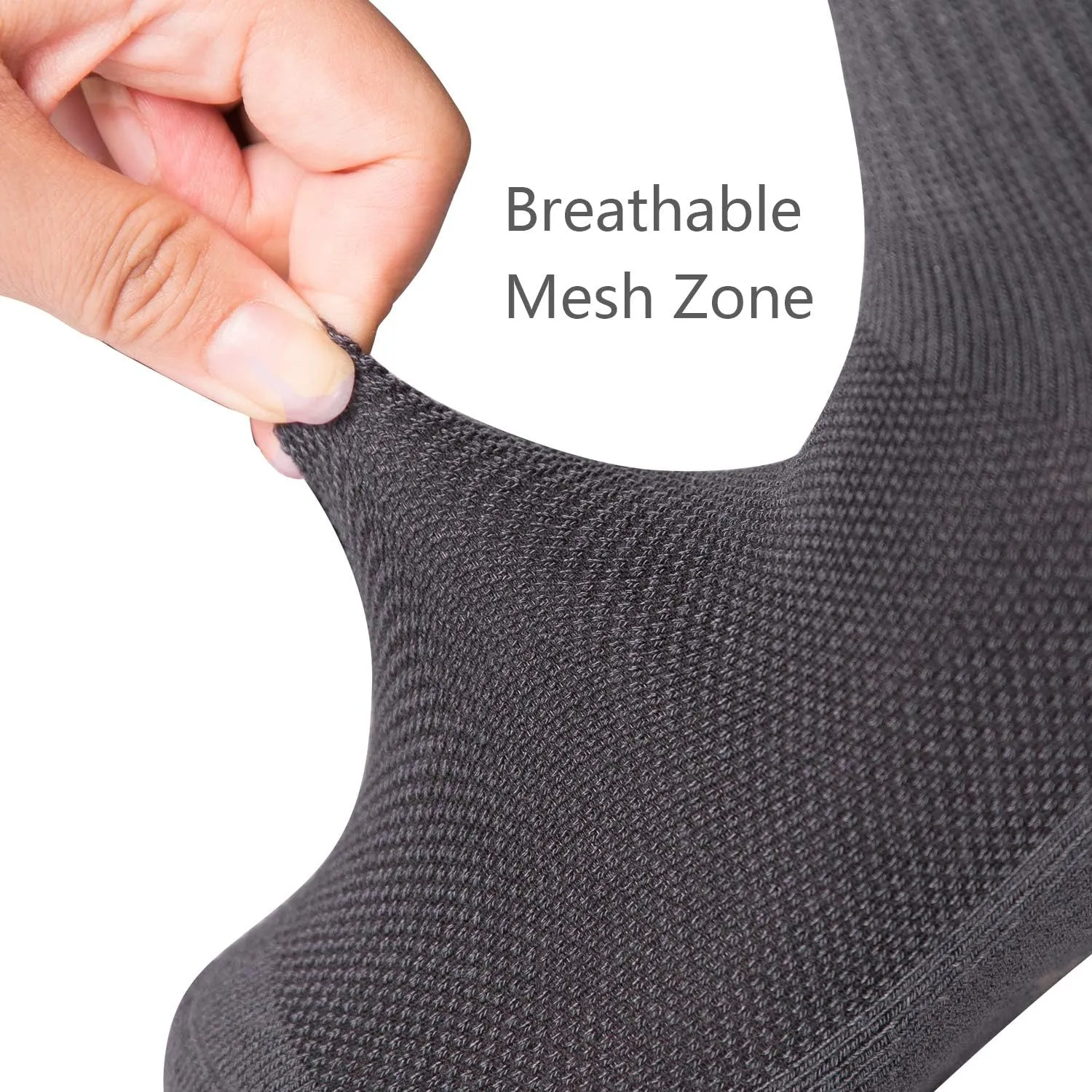  MD 6 Pairs Ankle Quarter Socks for Women and Men, Smell Control Cushioned Sole Casual Athletic Socks