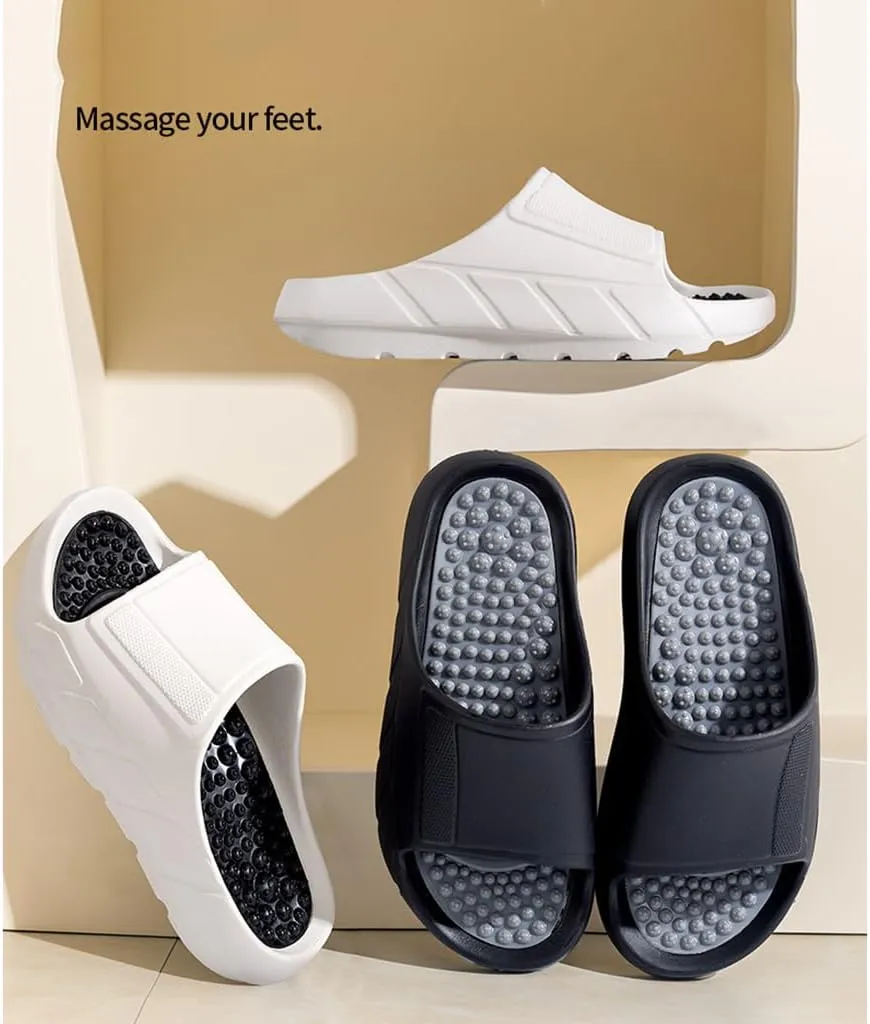Men & Women Massage Slippers,Outdoor Indoor Home Foot Massage Shoes,Acupoints Foot Therapy Shoes,Foot Massage Particles,Home Indoor Massage Sandals