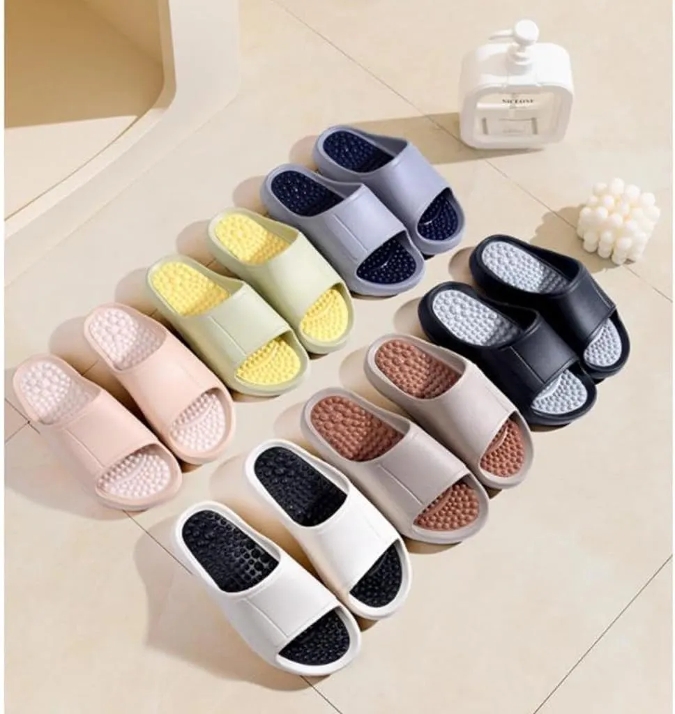 Men & Women Massage Slippers,Outdoor Indoor Home Foot Massage Shoes,Acupoints Foot Therapy Shoes,Foot Massage Particles,Home Indoor Massage Sandals