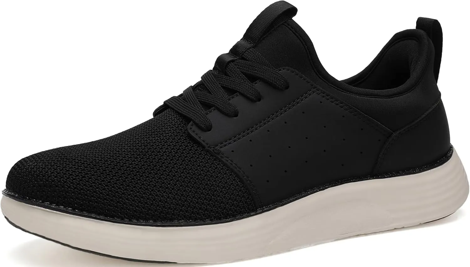 Men Casual Dress Shoes Hands Free Slip On Laceless Fashion Sneakers Lightweight Breathable Walking Shoes Gym Tennis Athletic