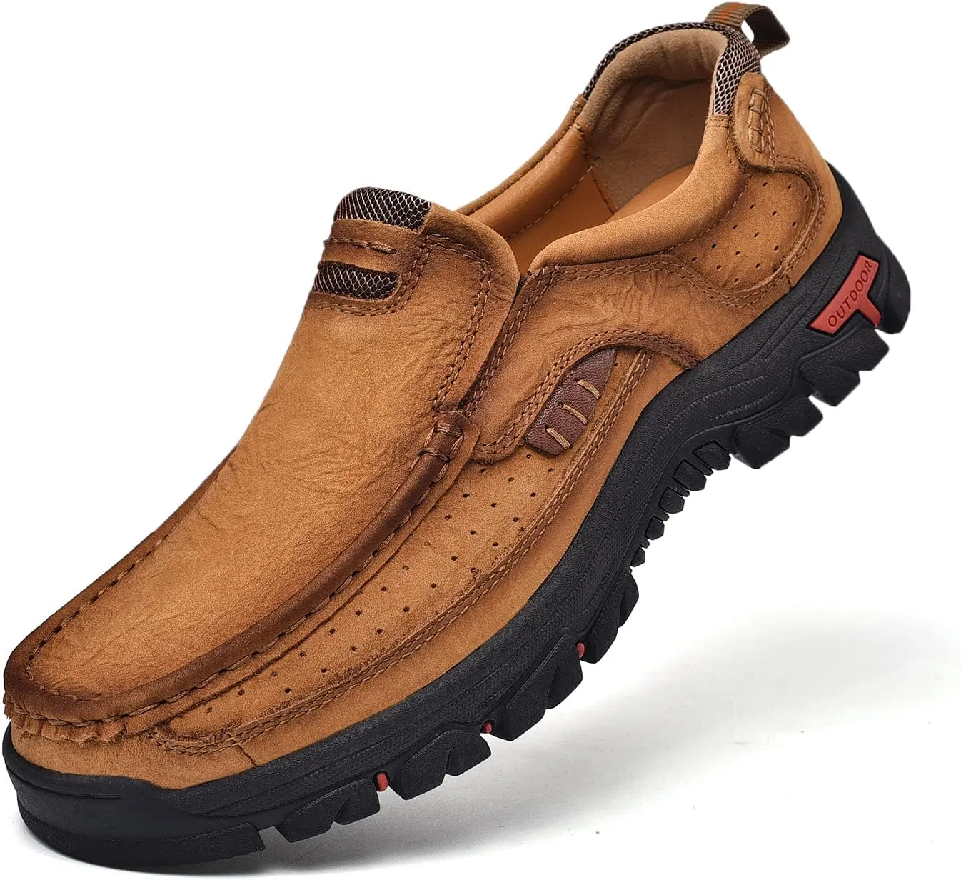 Men Casual Shoes Leather Slip On Loafers Walking Shoes for Work Office Dress Outdoor