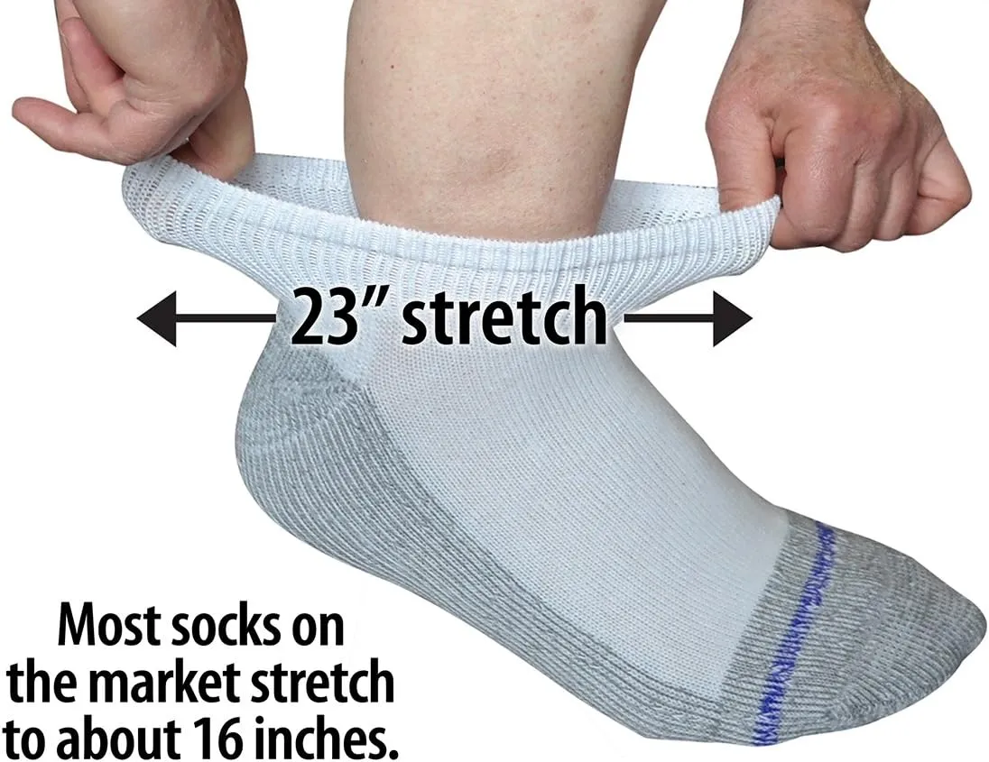 Men's and Women's Casual Lower Cut Socks (Pack of 3) Made in USA, Cushioned Sole