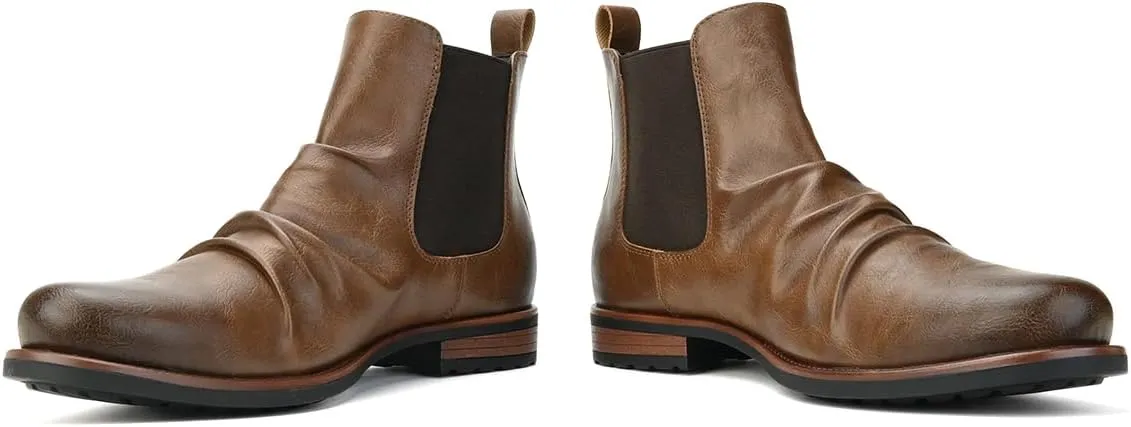 Men's Chelsea Boots Casual Dress Boots Ankle Slip On Boots