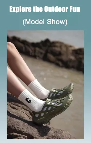 Men's Fashion Casual Casual Shoes Slip on Clogs Breathable, Quick Drying, Non-Slip Solid Color EVA Shoes