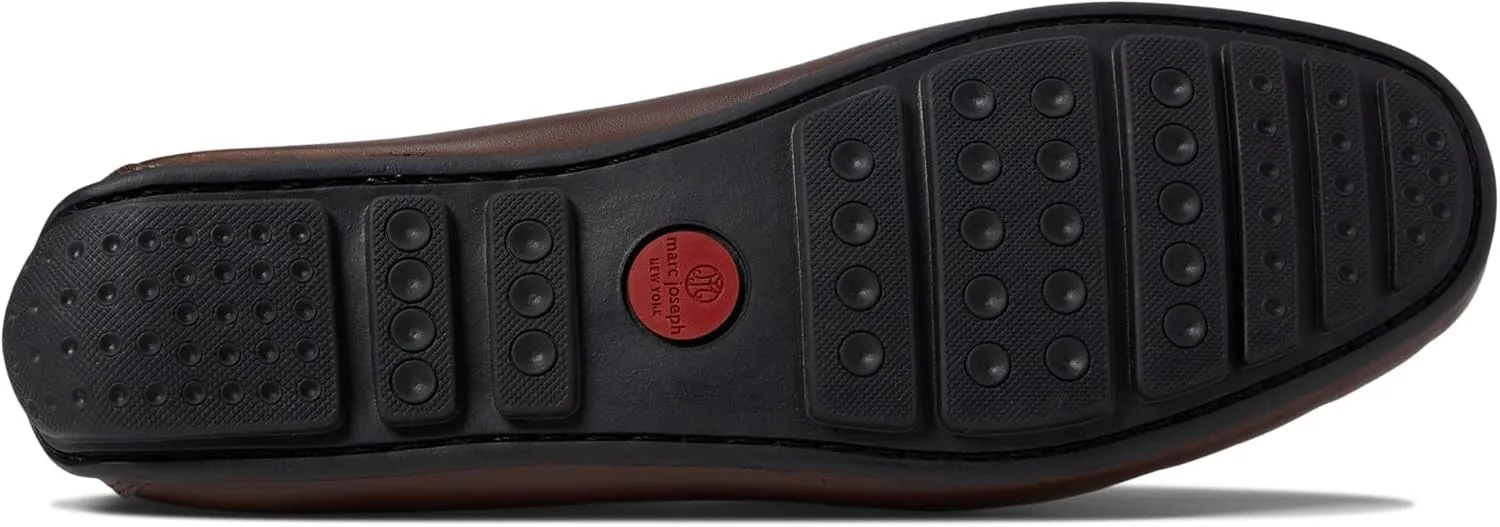 Men's Genuine Leather Casual Slip on Tie-Bow Loafers