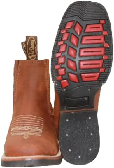 Men's Genuine Leather Short Ankle Boot