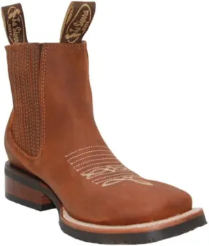 Men's Genuine Leather Short Ankle Boot