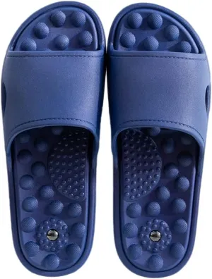 Mens House Slippers for Women, Sole Magnet Massage Slippers for Men and Women, Bathroom Quick-drying Sandals Couples Slippers Non-slip Bath Spa Shoes with Arch Support