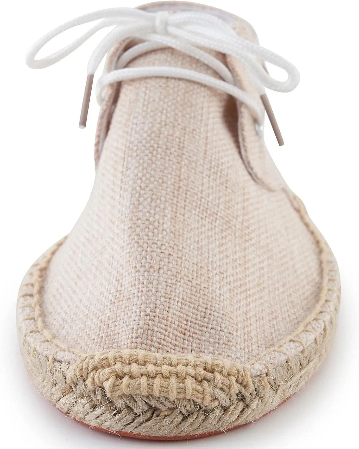 Men's Lace up Casual Canvas Slip on Flat Espadrille Shoes