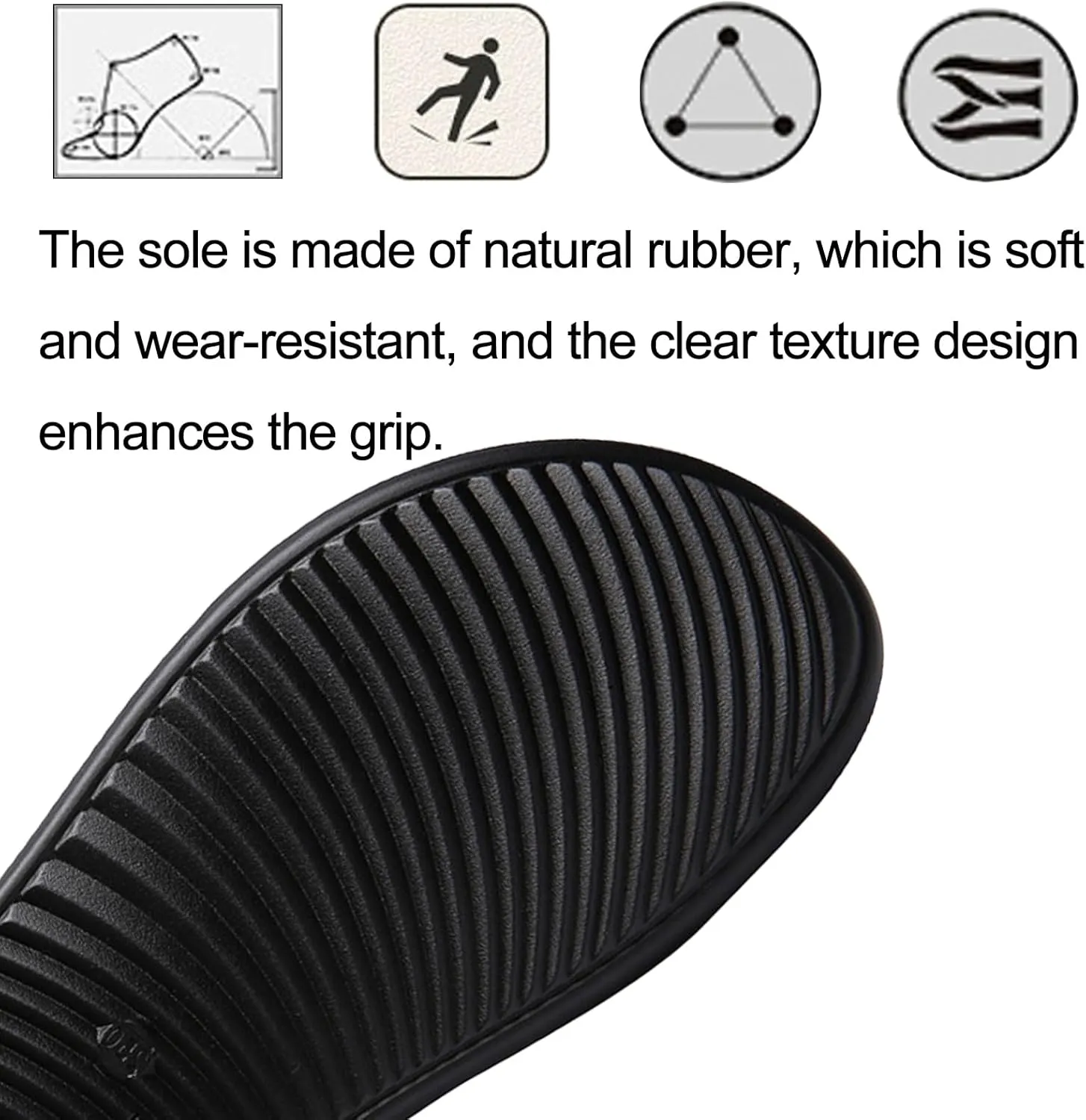Men's Leather Slip-On Flat Beach Slides Sandals with Adjustable Dual use Ankle Straps Slip-On Fisherman Sandals Lightweight Non Slip Open Toe Casual Sandals