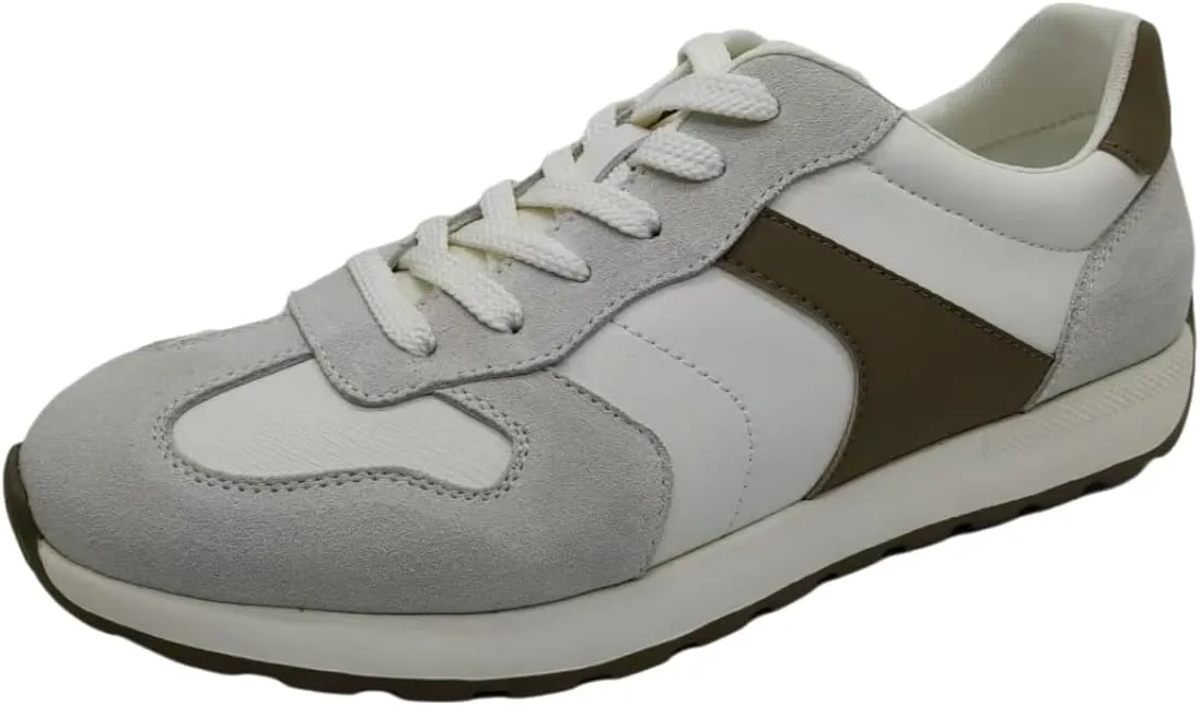 Men’s Retro Running Sneakers – Lightweight Cushioned Jogging Shoes with Breathable Mesh & Faux Suede Upper, Shock-Absorbing EVA Midsole & Grippy Rubber Outsole for Everyday Comfort