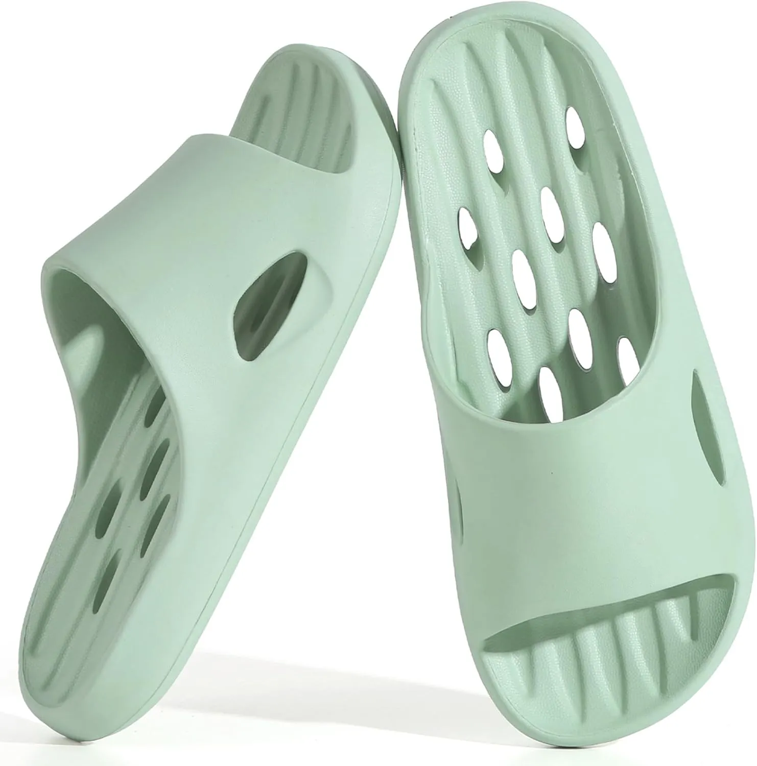 Mens Shower Shoes With Holes Dry Quickly Bath Slippers Womens Non Slip Indoor Home Bedroom Pool Spa Guest College Dorm