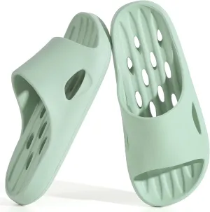 Mens Shower Shoes With Holes Dry Quickly Bath Slippers Womens Non Slip Indoor Home Bedroom Pool Spa Guest College Dorm