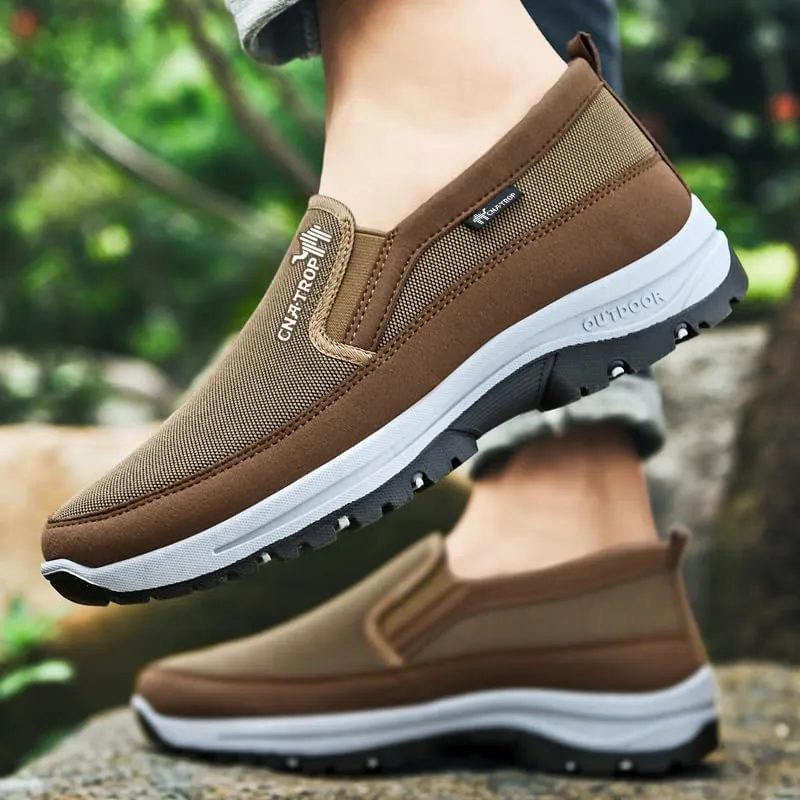 Men's Slip on Casual Shoes Lightweight Breathable Anti-Slip Walking Shoes, Outdoor Hiking Shoes