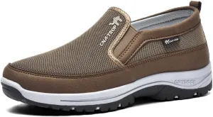 Men's Slip on Casual Shoes Lightweight Breathable Anti-Slip Walking Shoes, Outdoor Hiking Shoes