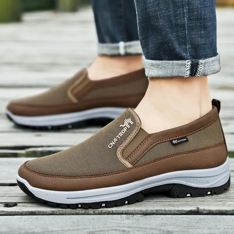 Men's Slip on Casual Shoes Lightweight Breathable Anti-Slip Walking Shoes, Outdoor Hiking Shoes