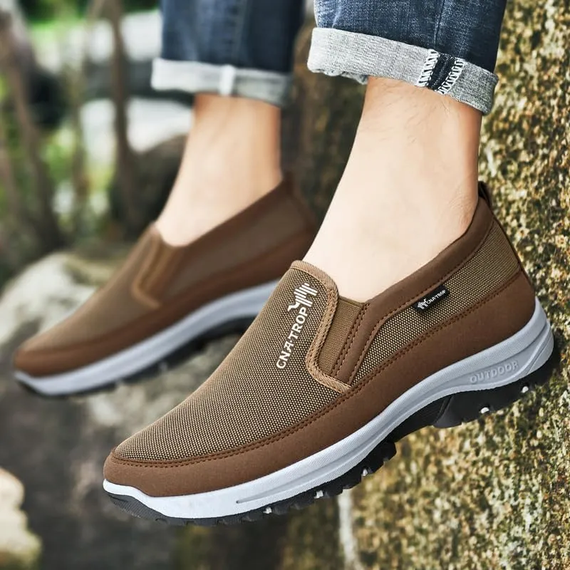 Men's Slip on Casual Shoes Lightweight Breathable Anti-Slip Walking Shoes, Outdoor Hiking Shoes