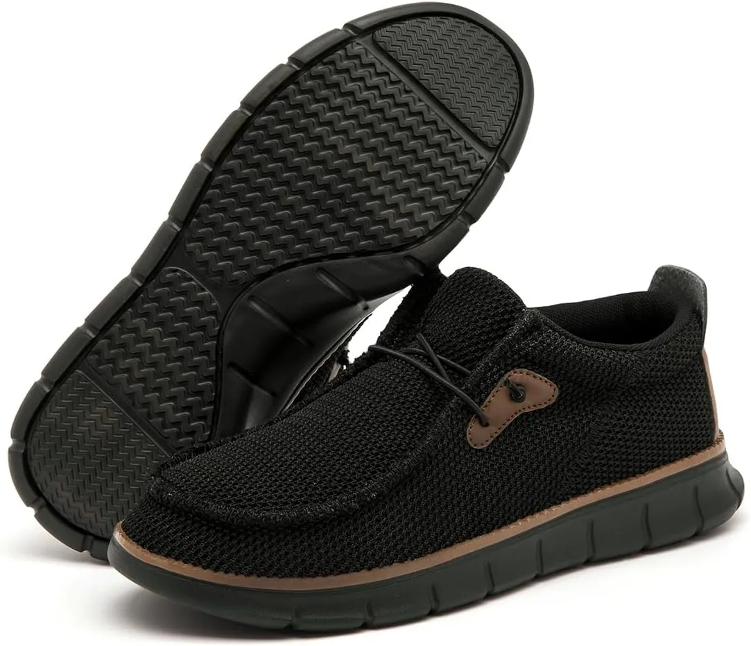 Mens Slip on Loafers Boat Shoes Non Slip Walking Shoes Fashion Sneakers for Men Comfort Lightweight Breathable Casual Office Shoes