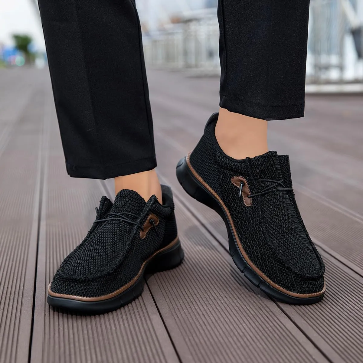 Mens Slip on Loafers Boat Shoes Non Slip Walking Shoes Fashion Sneakers for Men Comfort Lightweight Breathable Casual Office Shoes