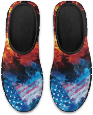 Mens Slip on Shoes Casual Loafers Running Sneakers Slip on Walking Sneakers with Black EVA Sole