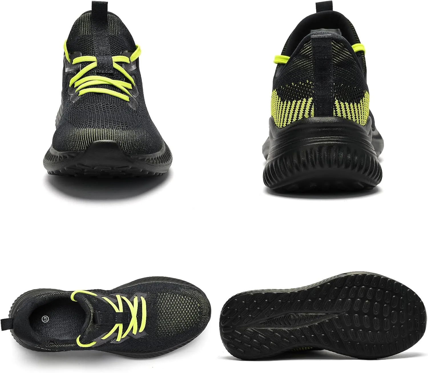 Mens Slip On Wide Walking Shoes Memory Foam Runnning Tennis Shoes Lightweight Breathable Casual Sneakers