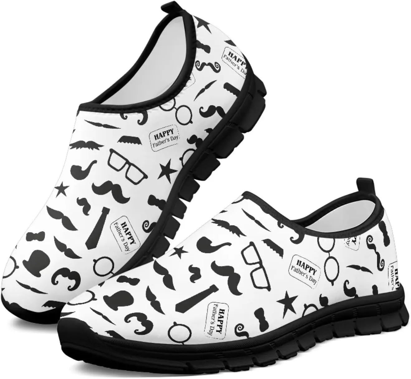 Men's Supportive Running Shoes Fashion Casual Athletic Shoes Elastic Cushioned Walking Travel Shoe for Daily Dating Size 5-14 Black Sole