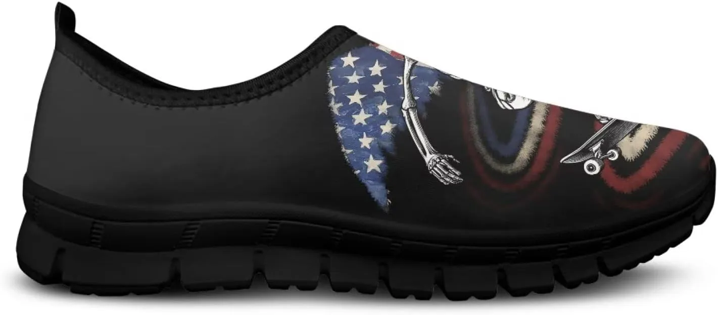 Men's Supportive Running Shoes Fashion Casual Athletic Shoes Elastic Cushioned Walking Travel Shoe for Daily Dating Size 5-14 Black Sole