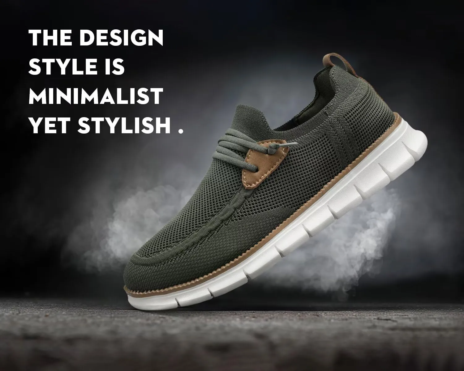 Men's Walking Boat Shoes Slip On Casual Loafers Non Slip Comfortable Lightweight Work Driving Shoes