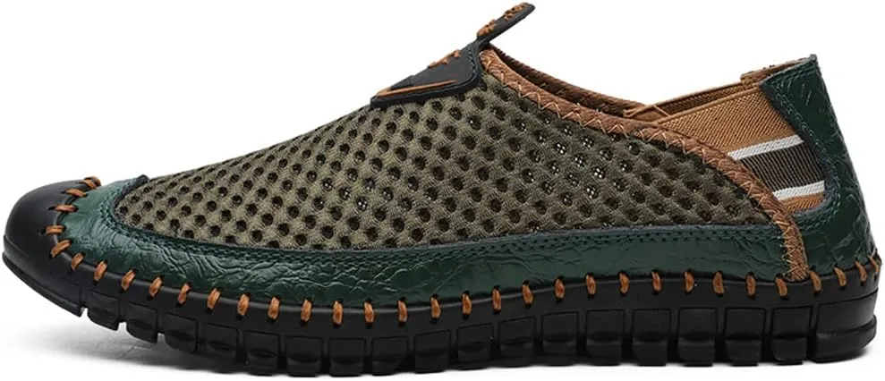 Men's Water Shoes Mesh Casual Walking Shoes Slip-On Loafers