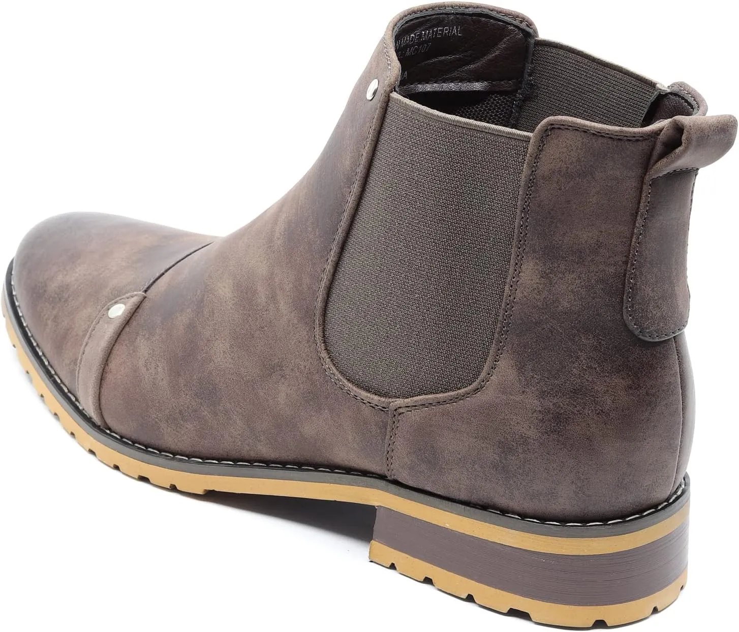 Metrocharm MC107 Men's Cap Toe Formal Dress Casual Ankle Chelsea Boot