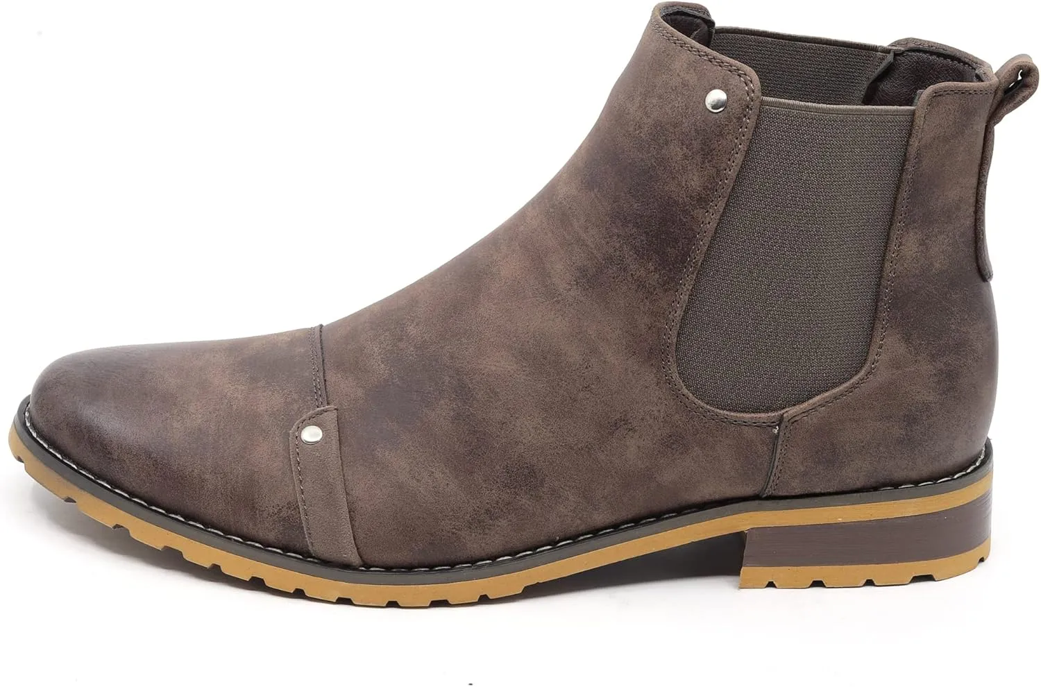 Metrocharm MC107 Men's Cap Toe Formal Dress Casual Ankle Chelsea Boot