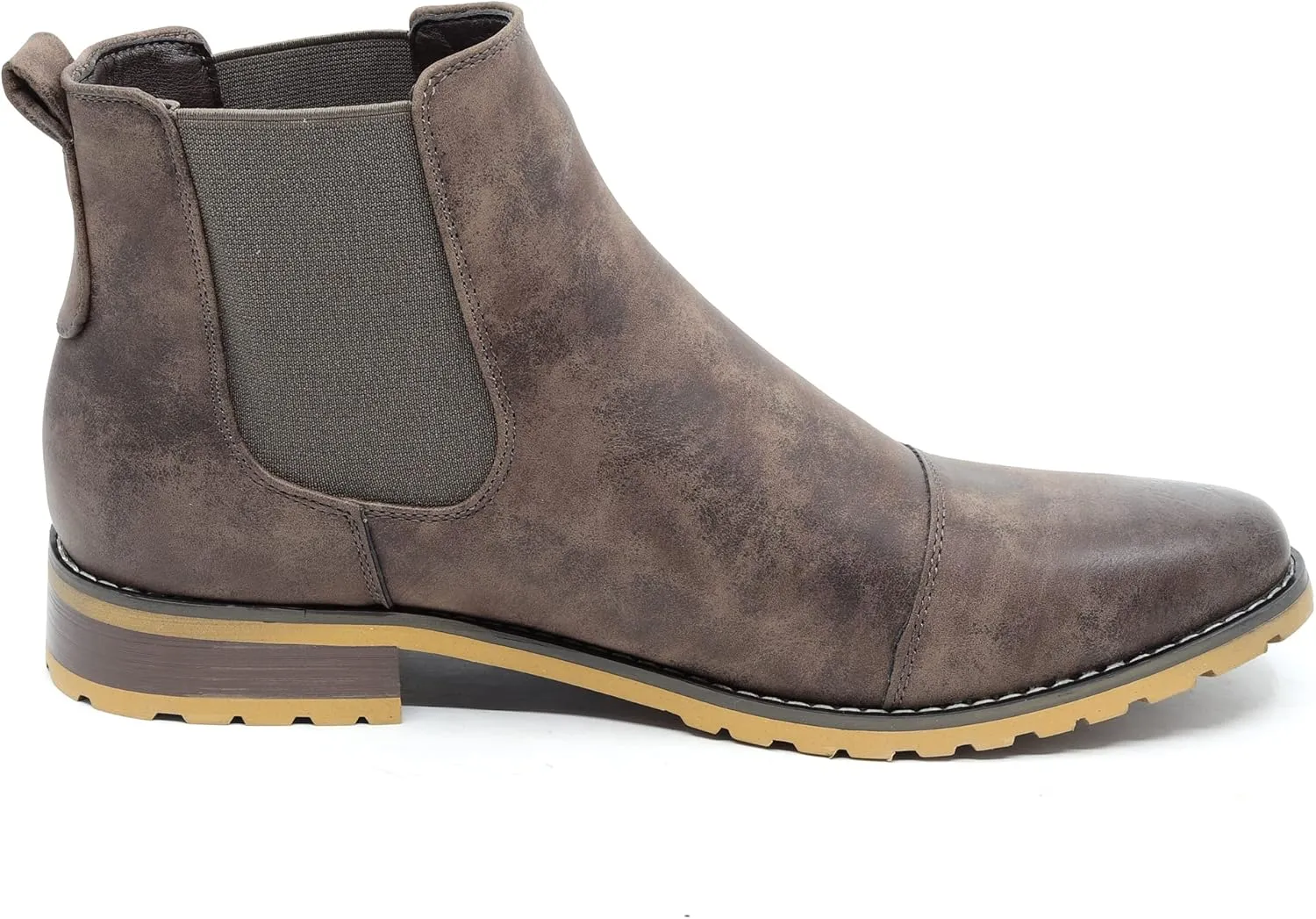 Metrocharm MC107 Men's Cap Toe Formal Dress Casual Ankle Chelsea Boot