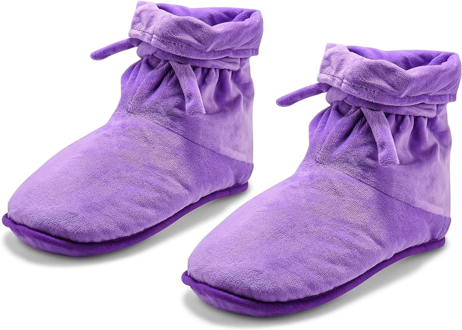 Microwaveable Slipper Booties And Foot Warmer Provides Deep-Penetrating Heat Therapy To Relieve Cold Feet Stiffness and Sore Muscles and Joints