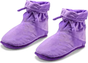 Microwaveable Slipper Booties And Foot Warmer Provides Deep-Penetrating Heat Therapy To Relieve Cold Feet Stiffness and Sore Muscles and Joints