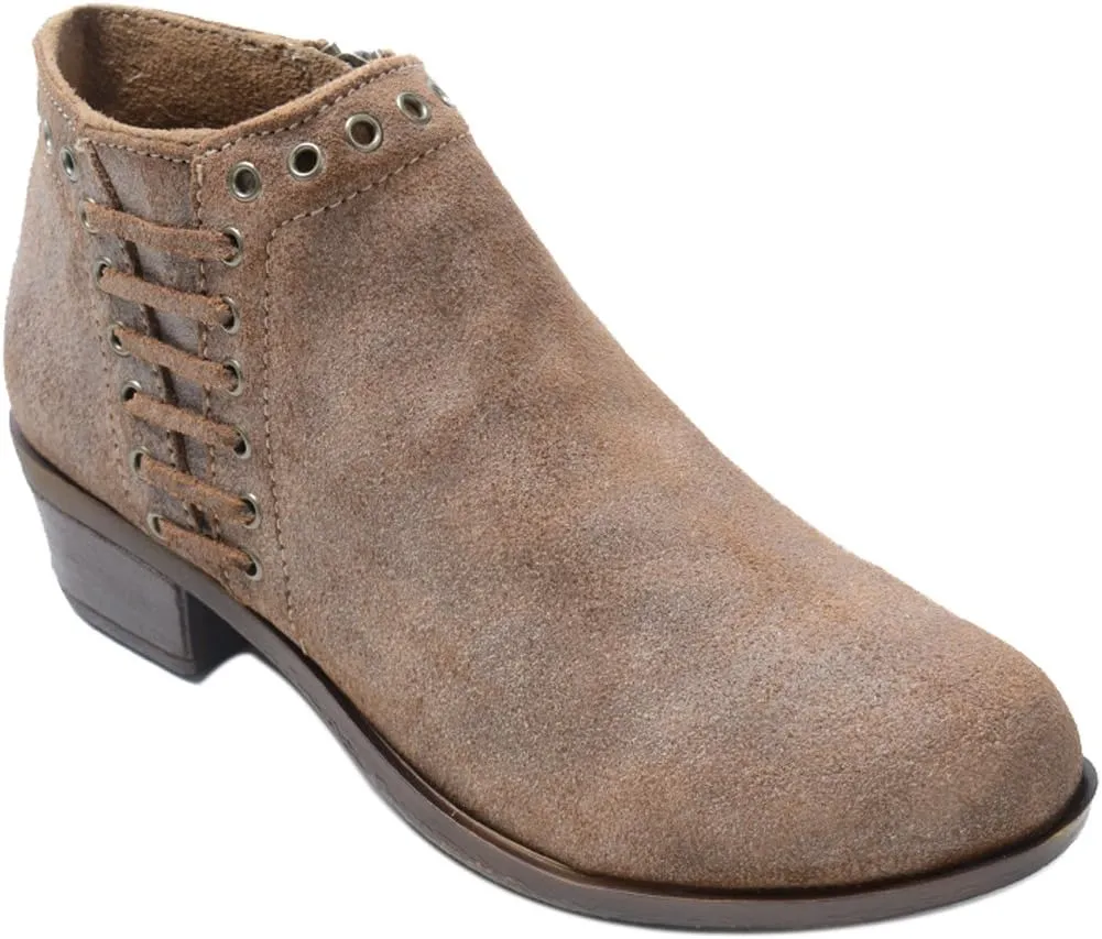 Minnetonka Women's Brenna Side Lace Boot Round Toe