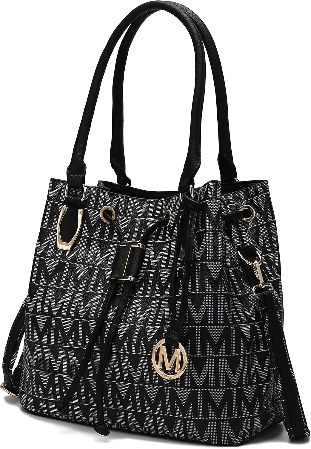 MKF Collection Hobo Bag for Women, Vegan Leather Tassel Shoulder Bag Handbag Purse, Double Handle Crossbody bag by Mia K