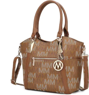 MKF Collection Tote Satchel Handbag for Women: PU Leather Shoulder Bag – Top-Handle Purse, Ladies Pocketbook By Mia K
