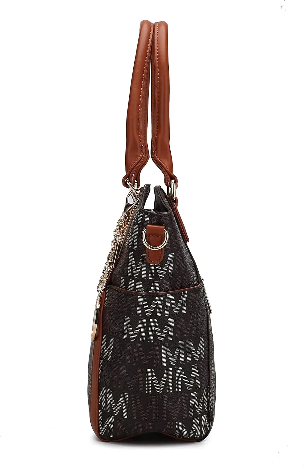 MKF Collection Tote Satchel Handbag for Women: PU Leather Shoulder Bag – Top-Handle Purse, Ladies Pocketbook By Mia K